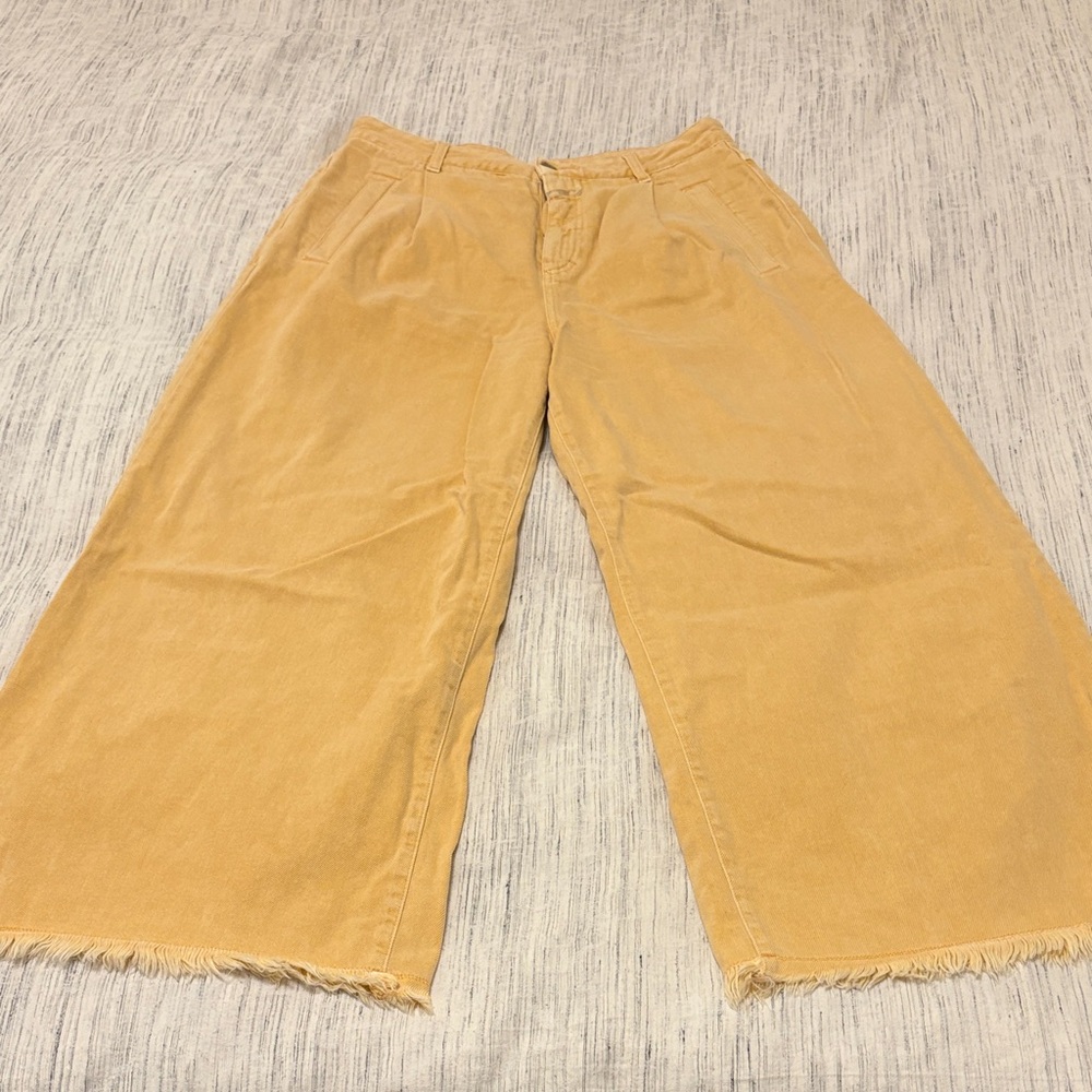 Closed Women's Flare Wide Leg Jeans in Tan